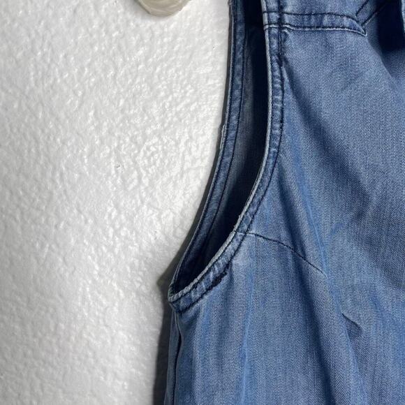 Violet Hearts Womens Top Size XS Blue Sleeveless Button Front Collared Casual - Picture 9 of 13